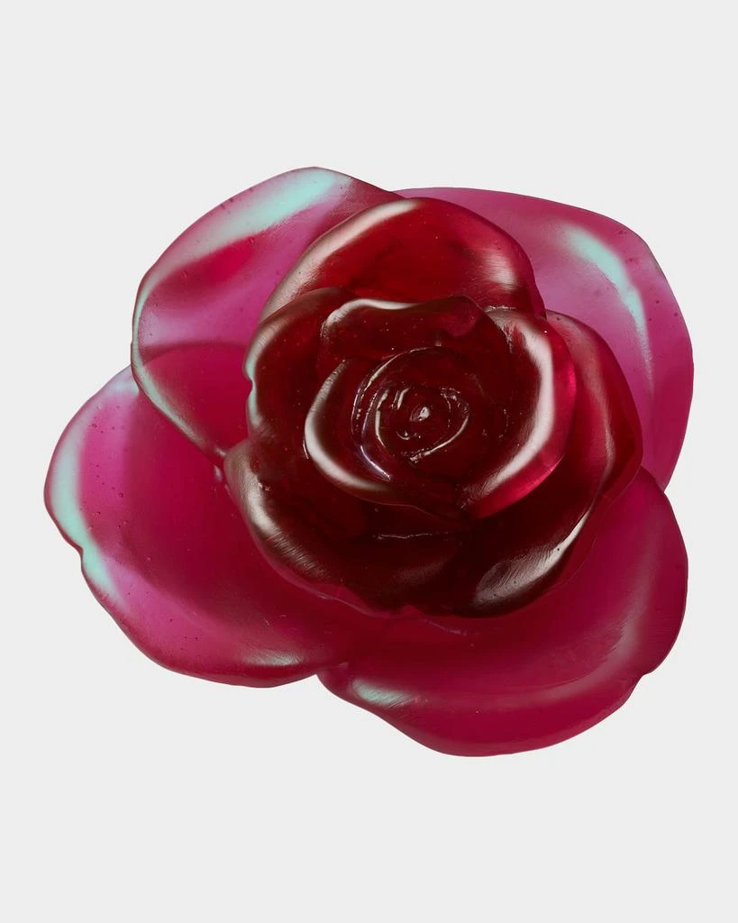 Daum Red "Rose" Flower Sculpture 1
