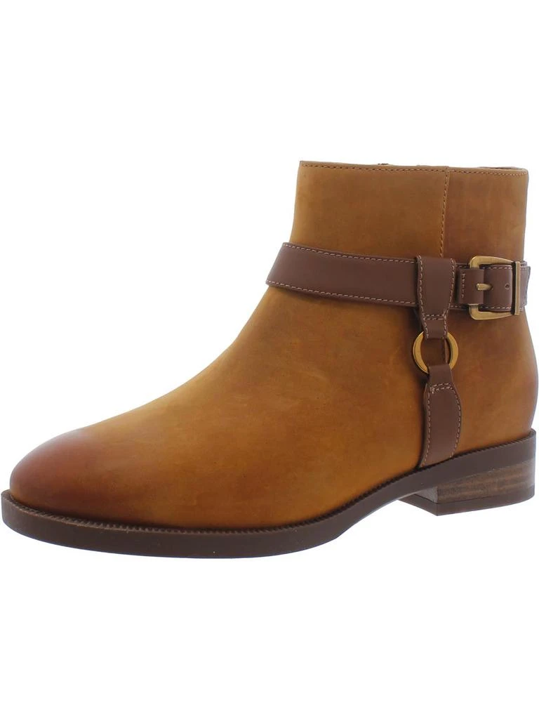 VIONIC Rhiannon Womens Leather Ankle Booties 1