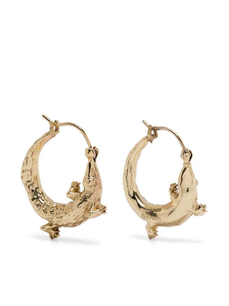 ALÉMAIS Alémais Encanto Aligator Hoop Earrings Accessories