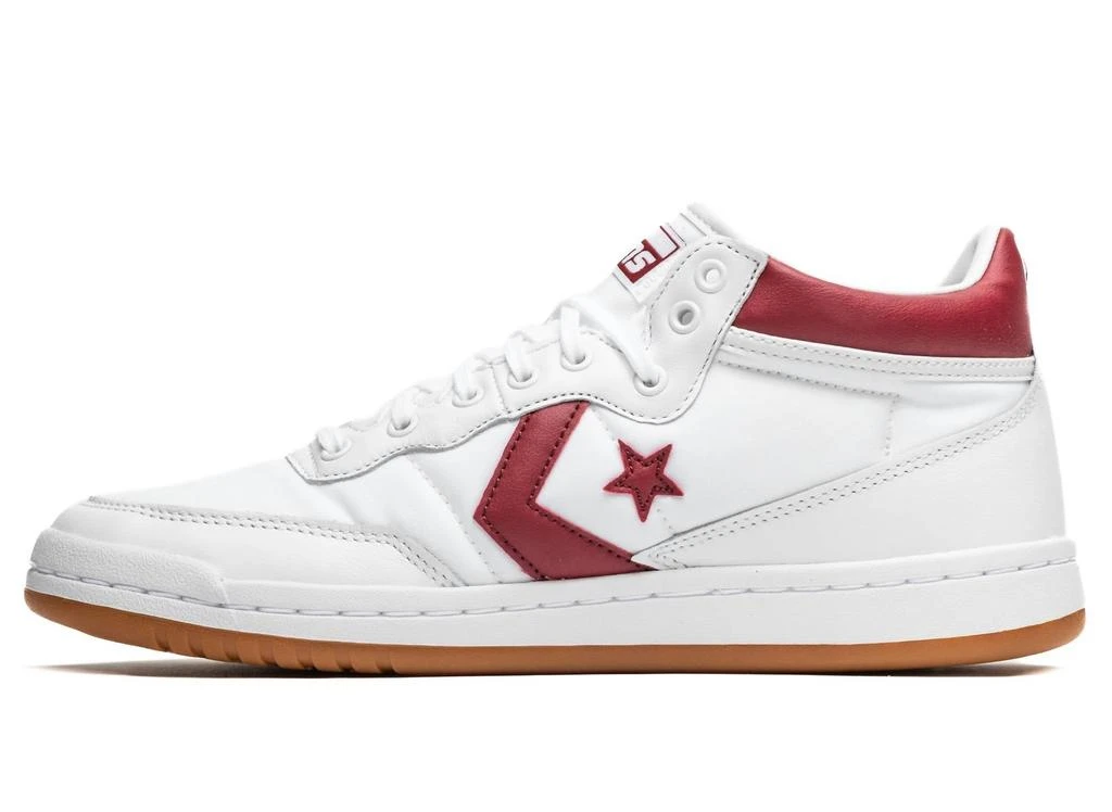 Converse Men's Fastbreak Pro Mid Sneaker In White/red 3