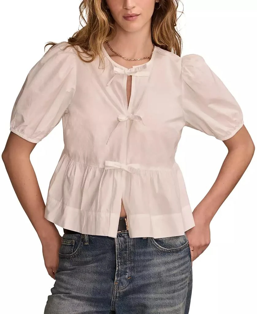 Lucky Brand Women's Babydoll Flyaway Top 1