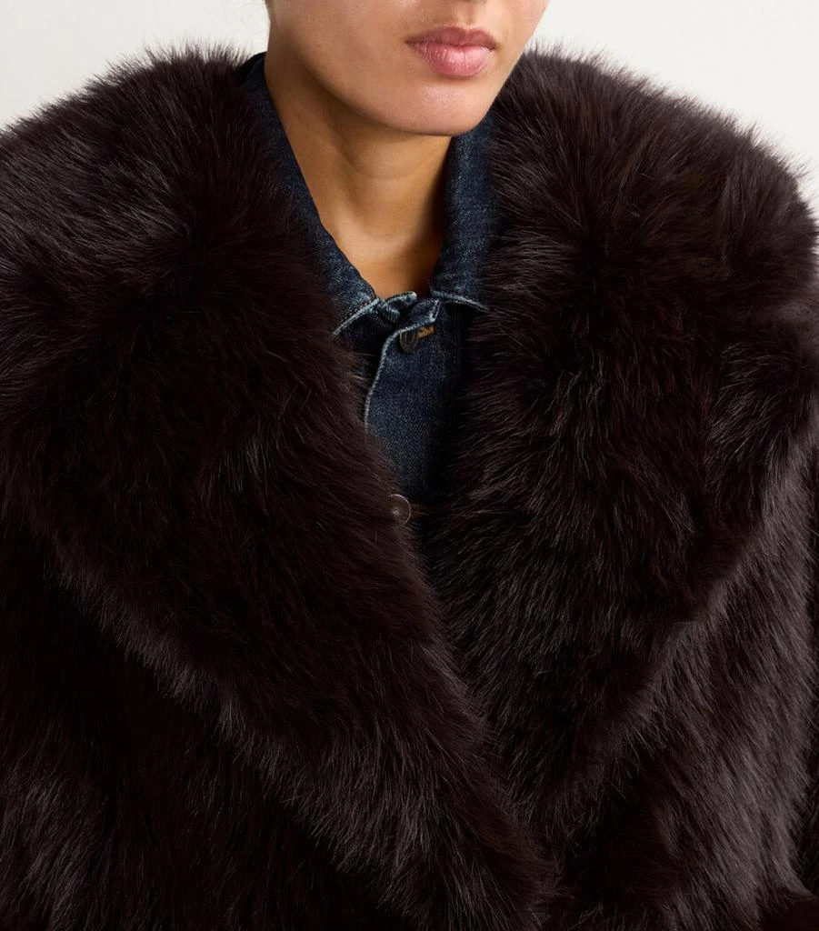 AGOLDE x Shoreditch Ski Club Faux Shearling Ebony Coat 6