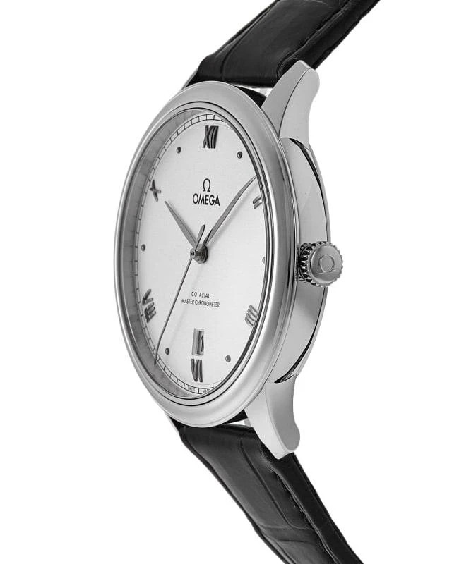 Omega Omega De Ville Prestige Co-Axial Master Chronometer 40mm Automatic Silver Dial Black Leather Strap Men's Watch 434.13.40.20.02.001 3