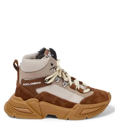 Dolce & Gabbana Airmaster suede and mesh sneakers 4