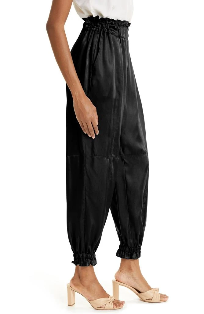 Cinq à Sept Pasha Paperbag Waist Satin Joggers 3