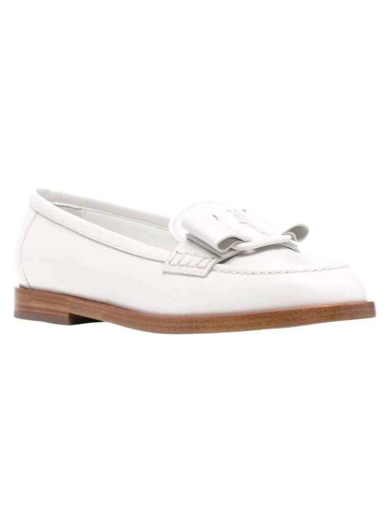 Salvatore Ferragamo Women
s Viva Bow-Embellished Loafers In White 2