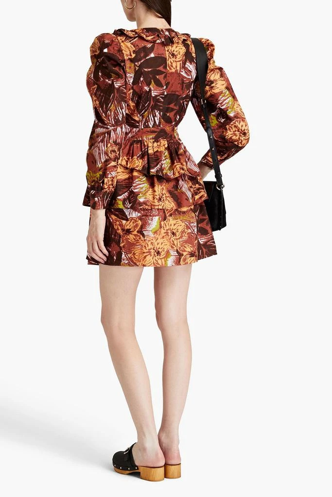 WALTER BAKER Josephina tiered printed cotton mini dress 3