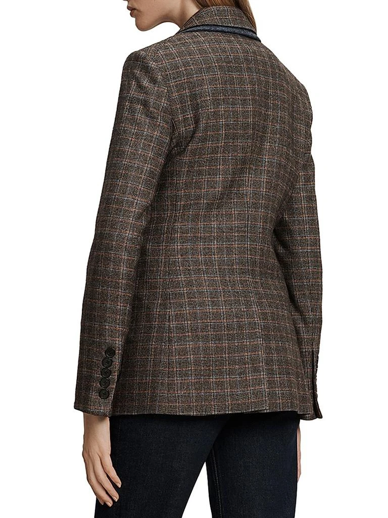 VERONICA BEARD Hedi Checked Wool-Blend Dickey Jacket 4