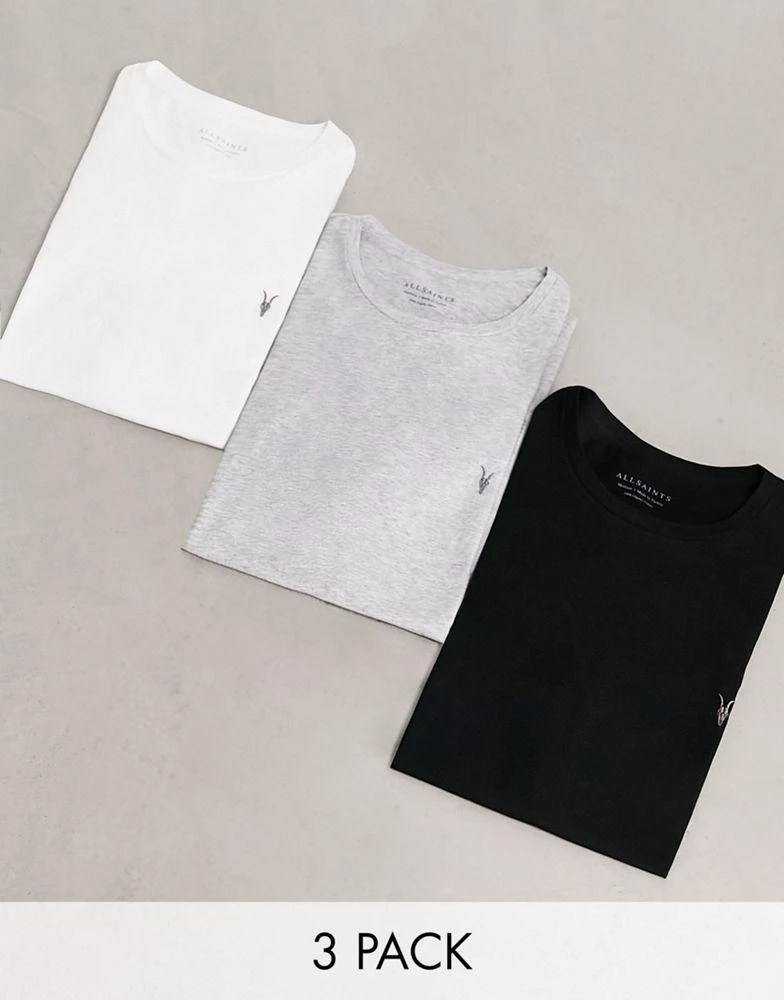 ALL SAINTS AllSaints Tonic 3 pack crew t-shirt in multi 1