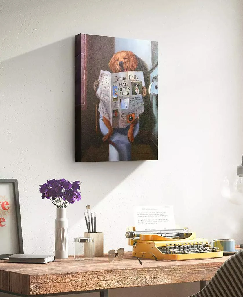 Empire Art Direct 
Dog Gone Funny
 Graphic Art Print On Wrapped Canvas Wall Art, 20" x 16" 6