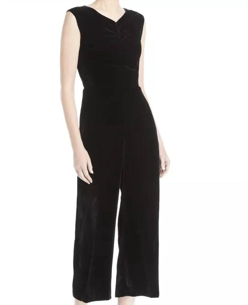 Rebecca Taylor Rebecca Taylor - SLEEVELESS RUCHED VELVET JUMPSUIT 1