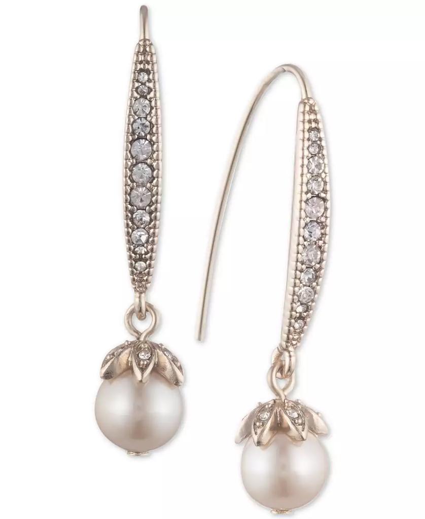 MARCHESA Pavé & Imitation Pearl Drop Earrings