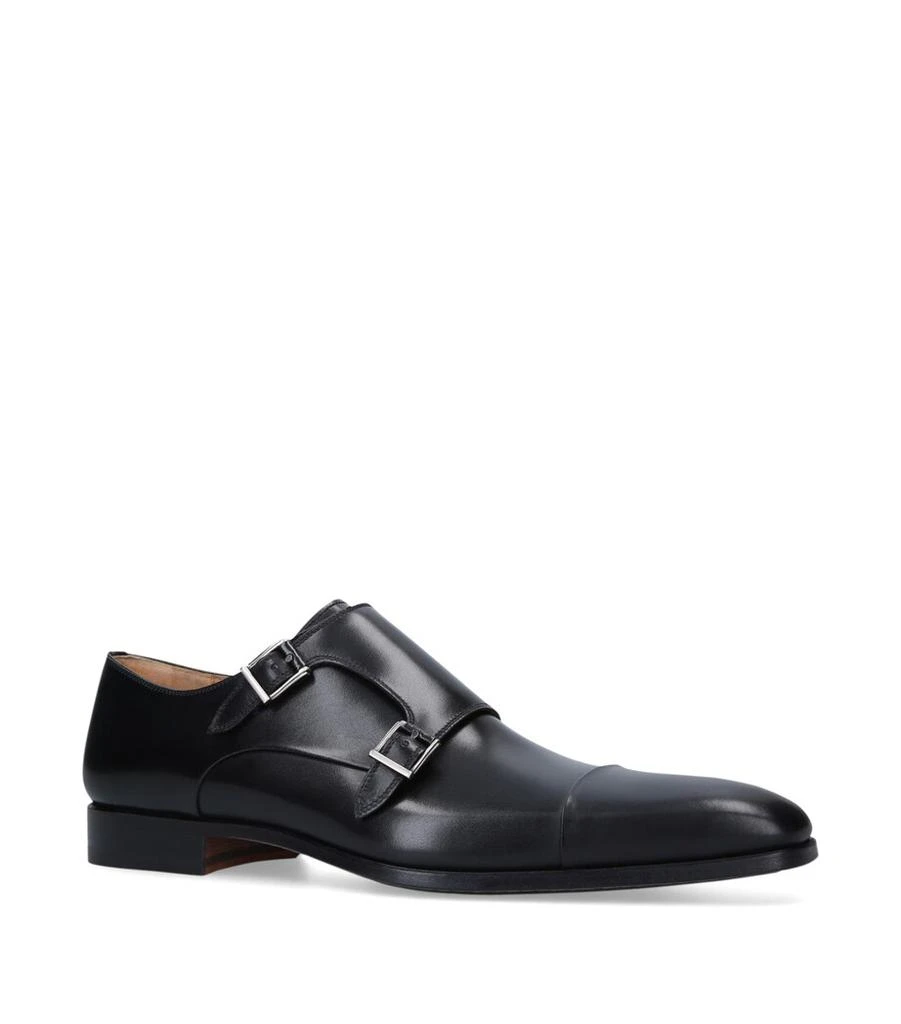 Magnanni Burnished Double Monk Shoes 1