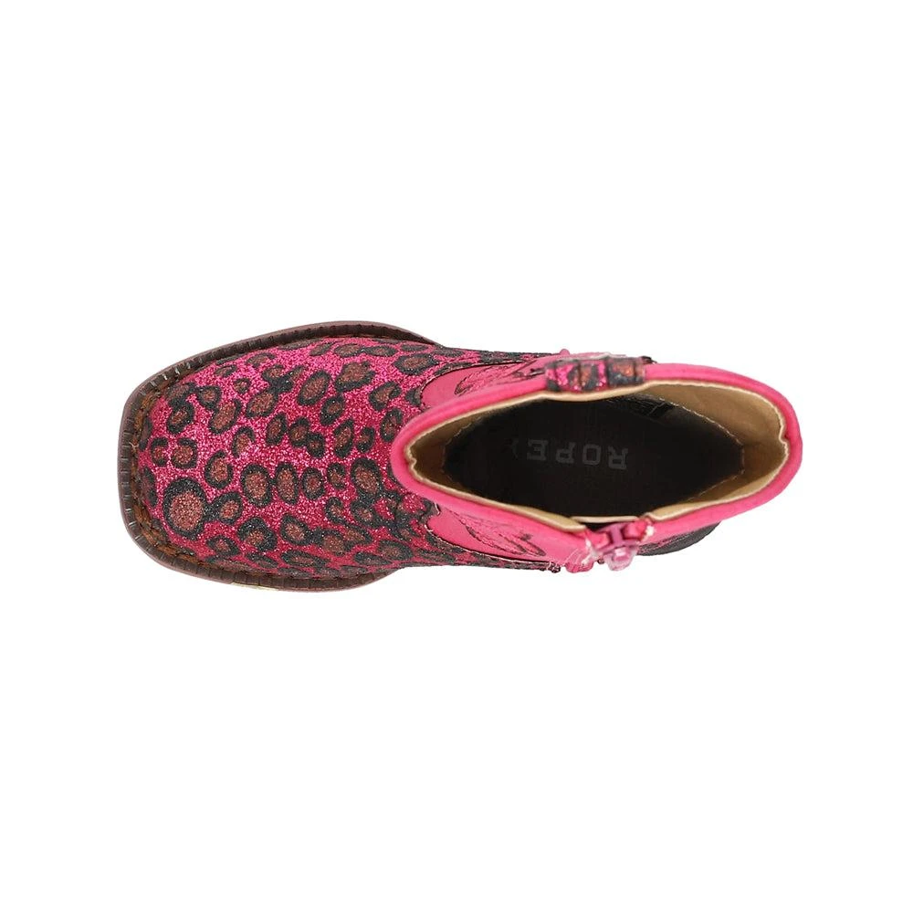 Roper Wild Cat Glitter Square Toe Cowboy Boots (Toddler) 4