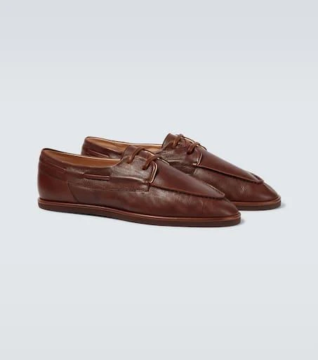 AURALEE Leather boat shoes 5