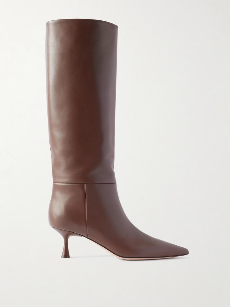Gianvito Rossi Vitello Glove 55 皮革靴子  - IT36
