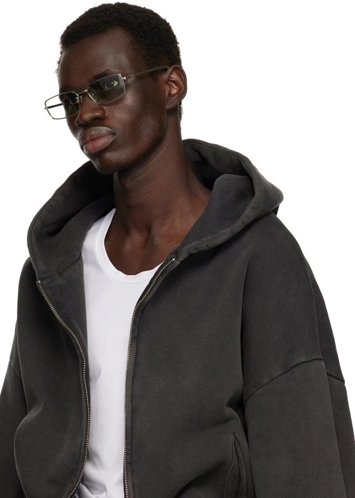 Prada Silver 'Prada' Logo Sunglasses 4
