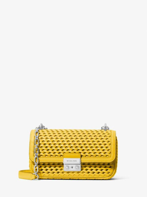 Michael Kors Tribeca Small Hand-Woven Leather Shoulder Bag 1