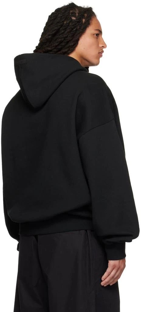 Essentials Black Bonded Hoodie 3