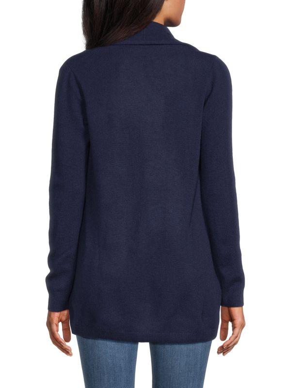 Saks Fifth Avenue 100% Cashmere Basic Long-Sleeve Open Cardigan