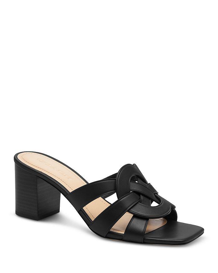 COACH Women's Nikki Leather Sandal