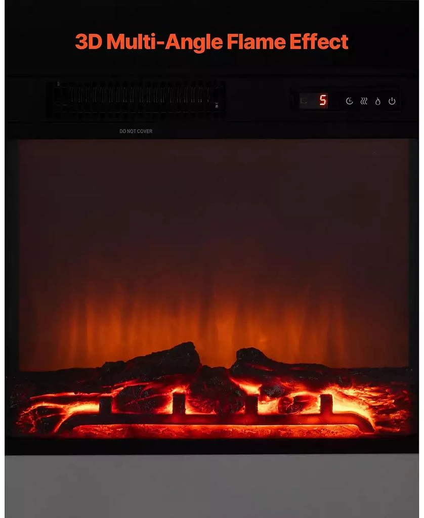 SUGIFT 33" Freestanding Electric Fireplace Stove Heater with Mantel 1500W 10