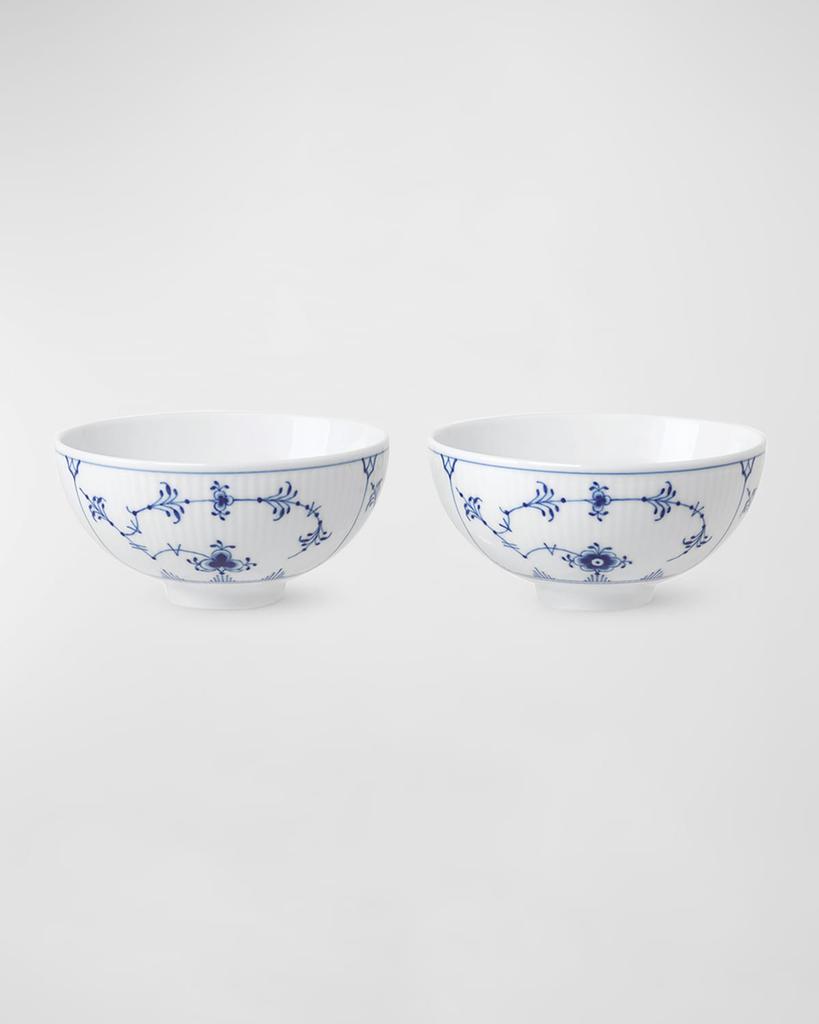 Royal Copenhagen Fluted Rice Bowls, Set of 2