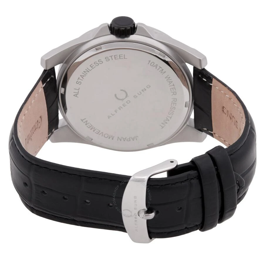 Alfred Sung Astral Quartz Moon Phase Black Dial Men's Watch AS1901SL-1A 3