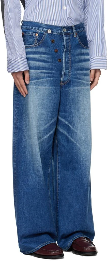 Junya Watanabe Blue Garment Treated Jeans 2
