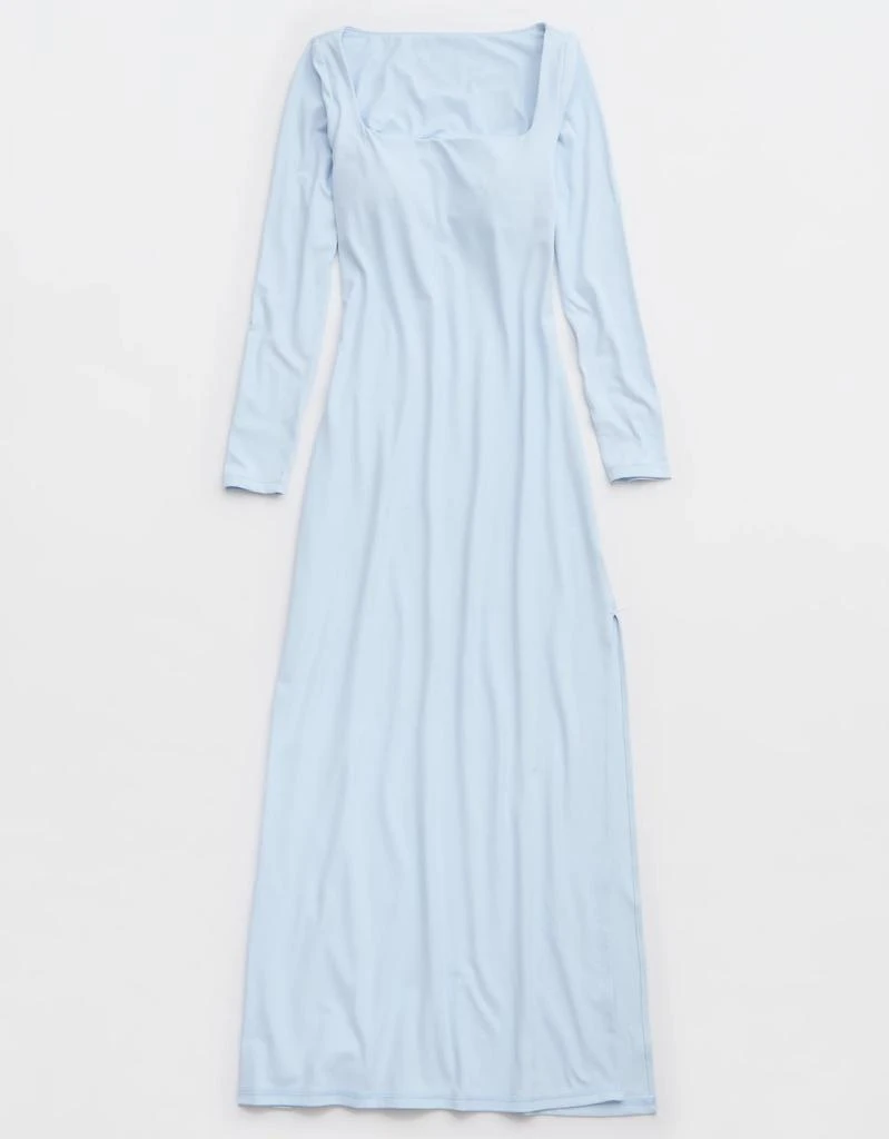 light blue maxi dress off the shoulder Spritzia One Shoulder Maxi Dress | Blue | Womens