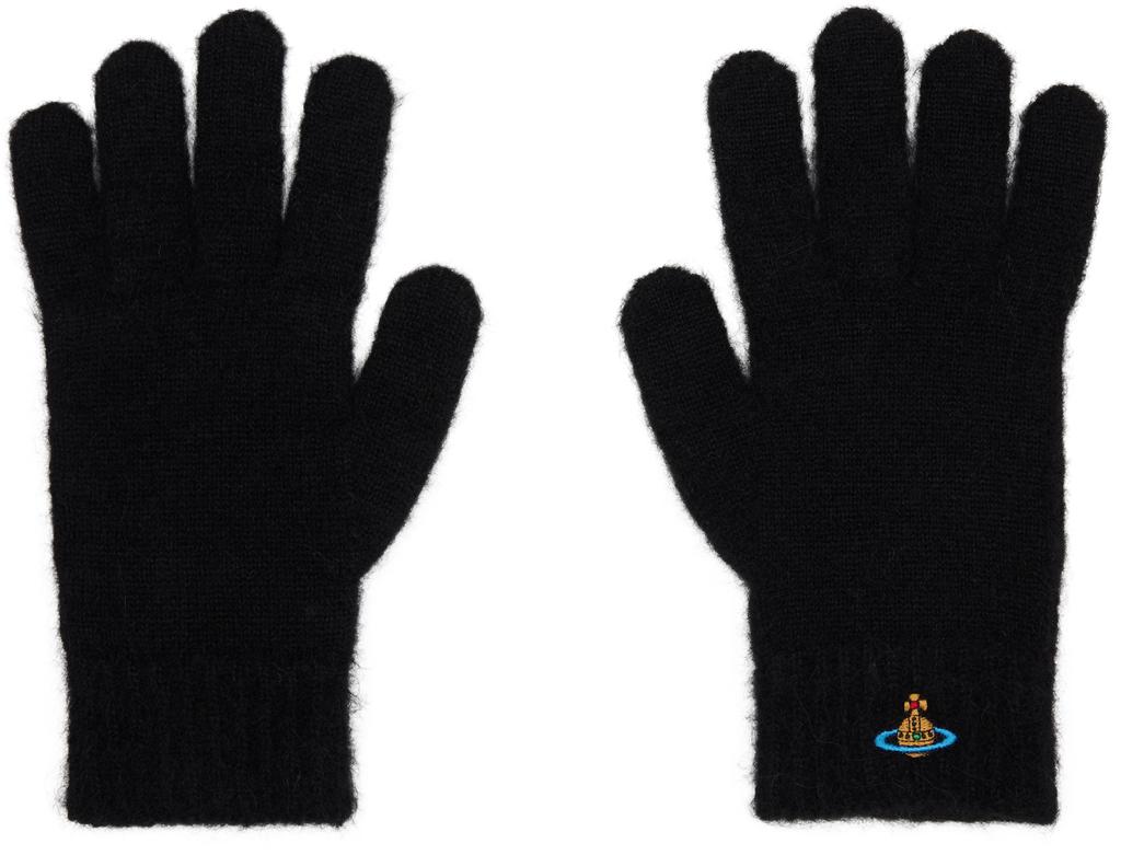Vivienne Westwood Black Fluffy Gloves