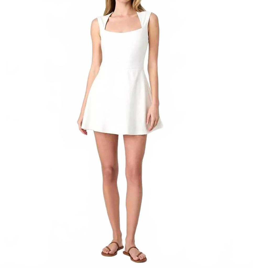 Bardot Nevelle Hourglass Halter Dress in White - Size 4