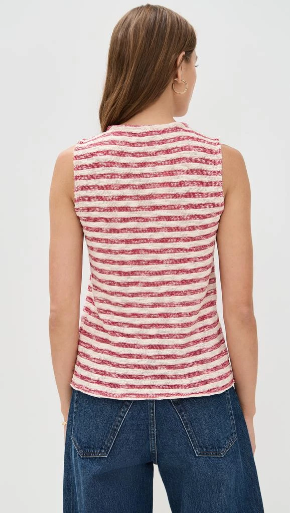 Madewell Crew Neck Sweater Vest In Stripe 2