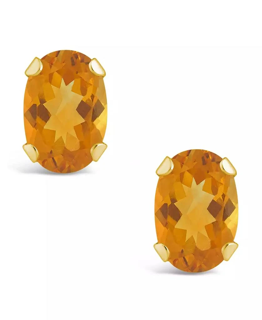 Macy's Gemstone Stud Earrings in 10k Yellow Gold 3