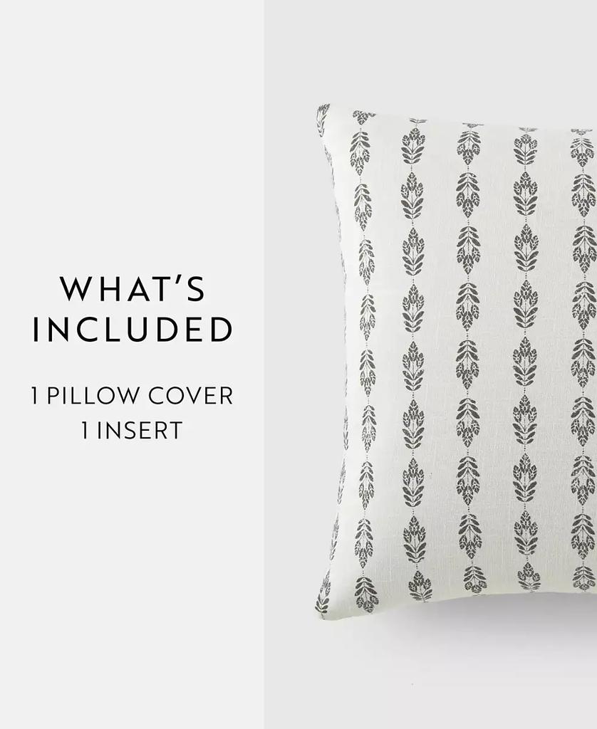 IENJOY HOME Leaves Line Patterns Decorative Pillow, 20" x 20"