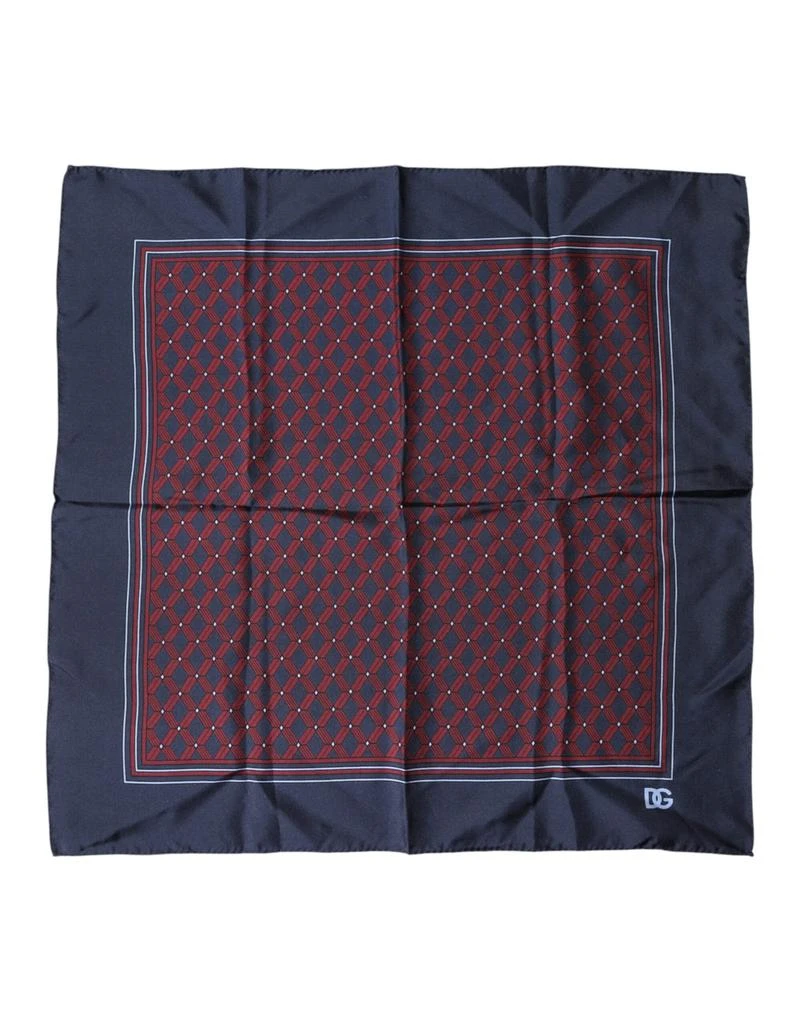 Dolce 
Gabbana Patterned Silk Square Foulard Men
s Scarf