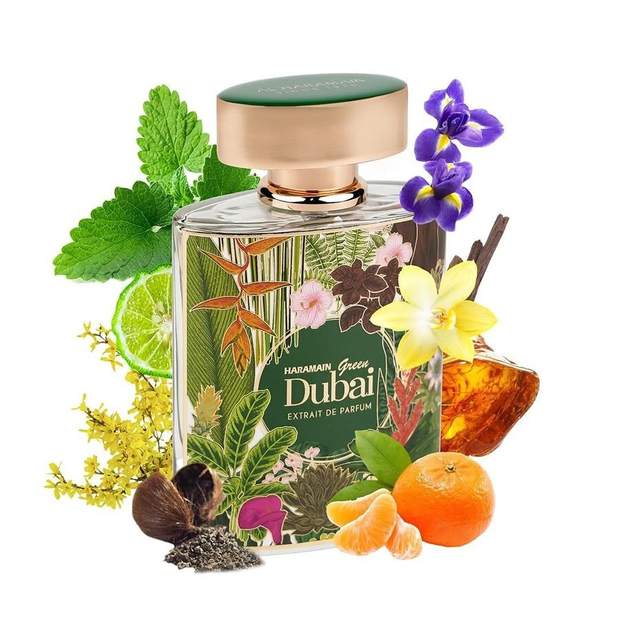AL HARAMAIN Unisex Green Dubai Extrait de Parfum Spray 3.3 oz Fragrances 6291106815009 3