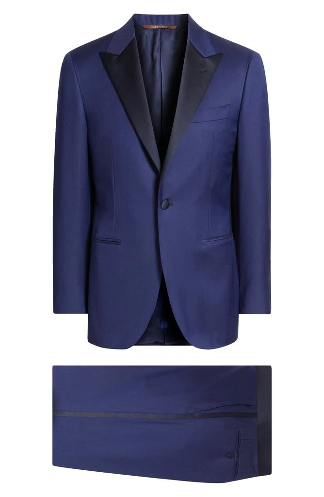 Canali Siena Regular Fit Blue Super 130s Wool Tuxedo 8