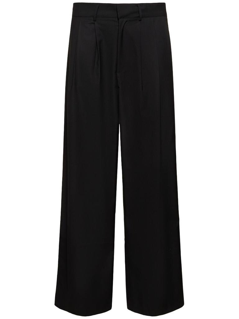 THE FRANKIE SHOP Pinstripe Rayon Blend Pleated Pants