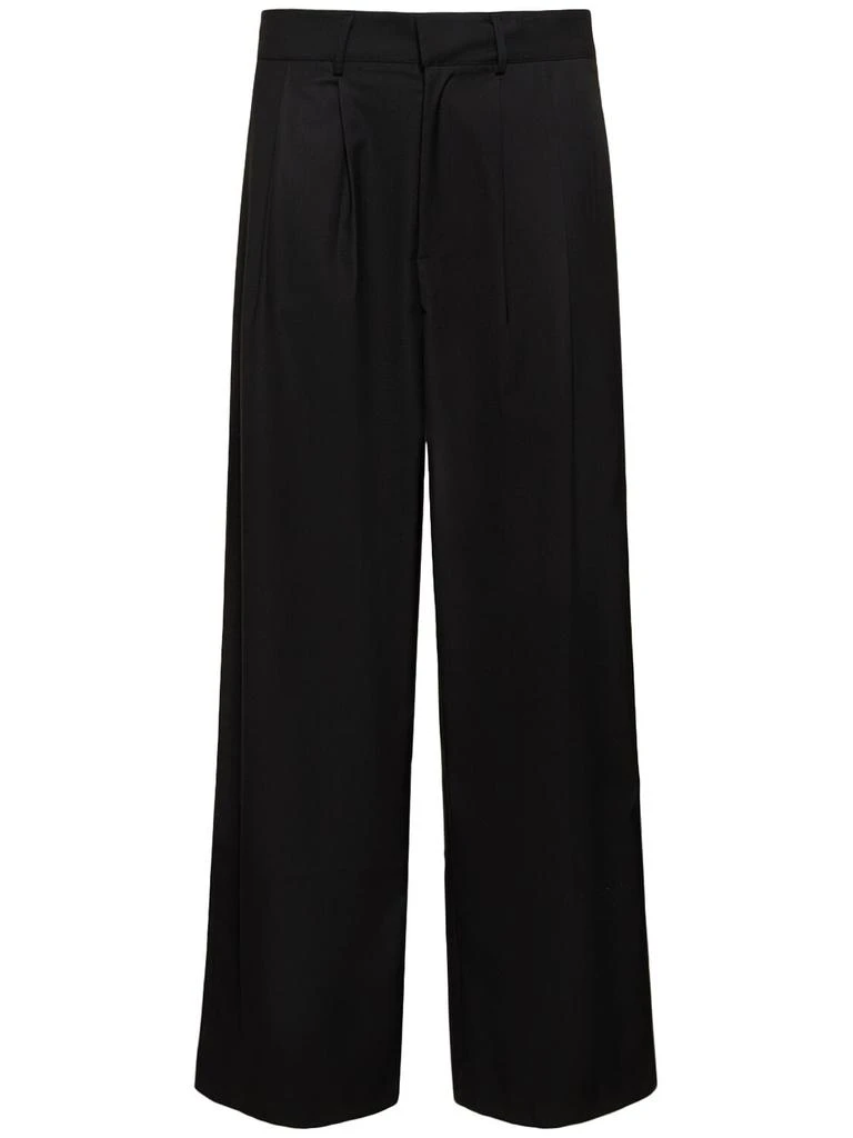 THE FRANKIE SHOP Pinstripe Rayon Blend Pleated Pants 1