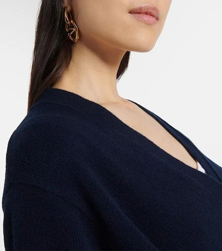 Valentino Chain-detail virgin wool cardigan 4