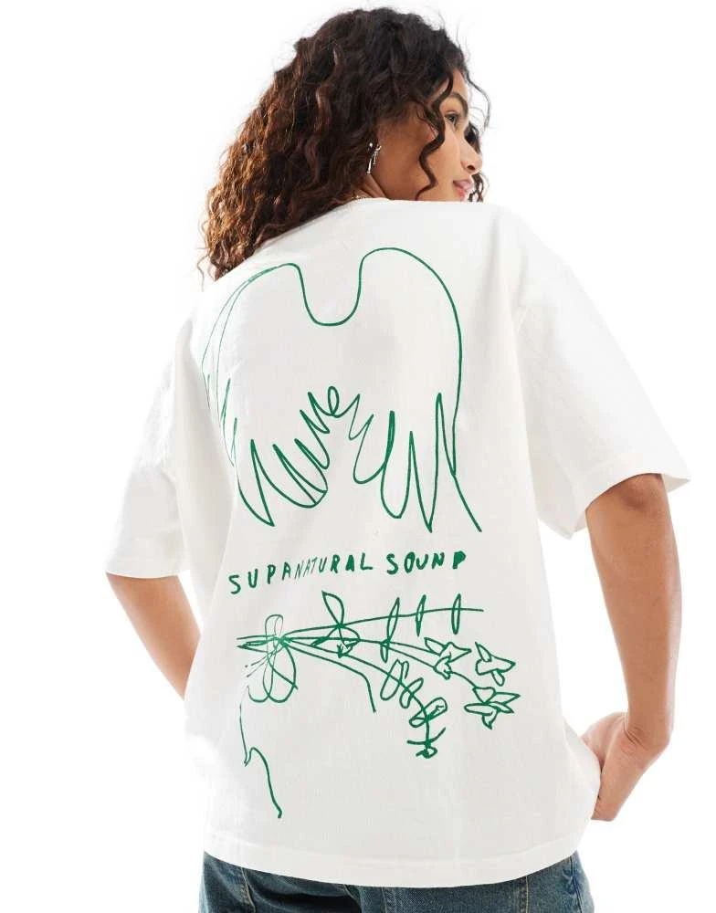 Deus Deus Ex Machina X ASOS exclusive wings graphic t-shirt in white 1