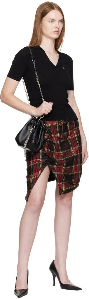 Vivienne Westwood Black Chrissy Small Bucket Bag 4