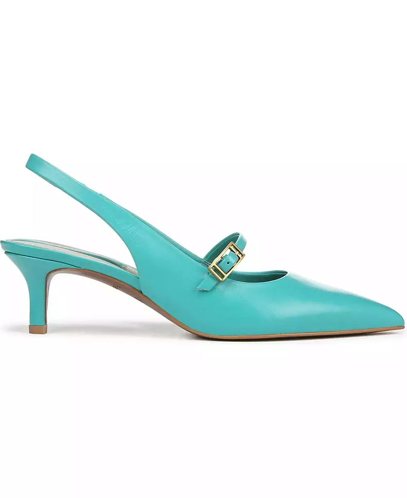 Franco Sarto Women's Khloe Pointed Toe Kitten Heel Slingback Pumps 2