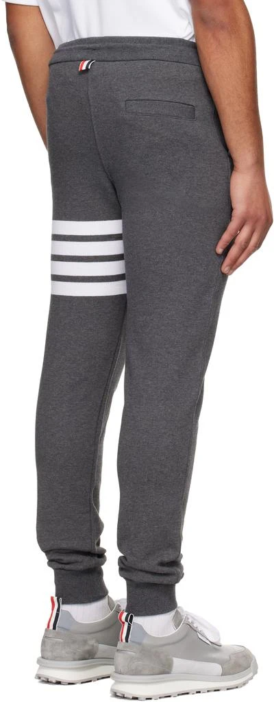 Thom Browne Gray Classic Loopback 4-Bar Sweatpants 3