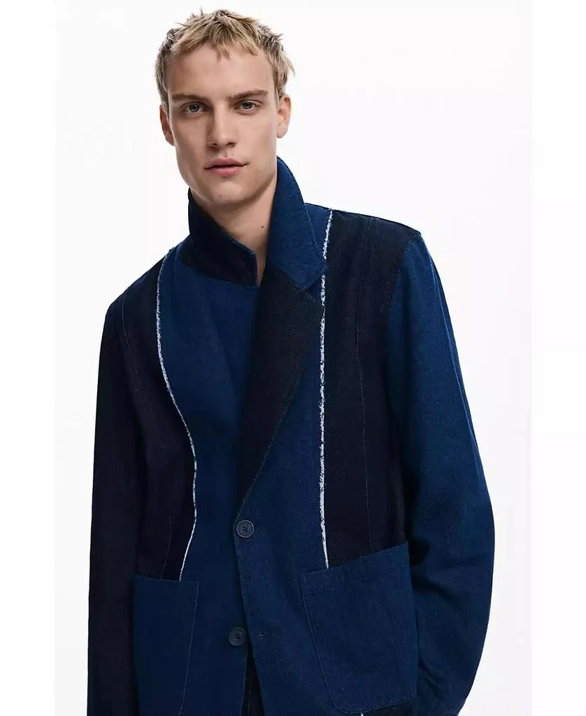 Desigual Men's Blazer with combined seams 3