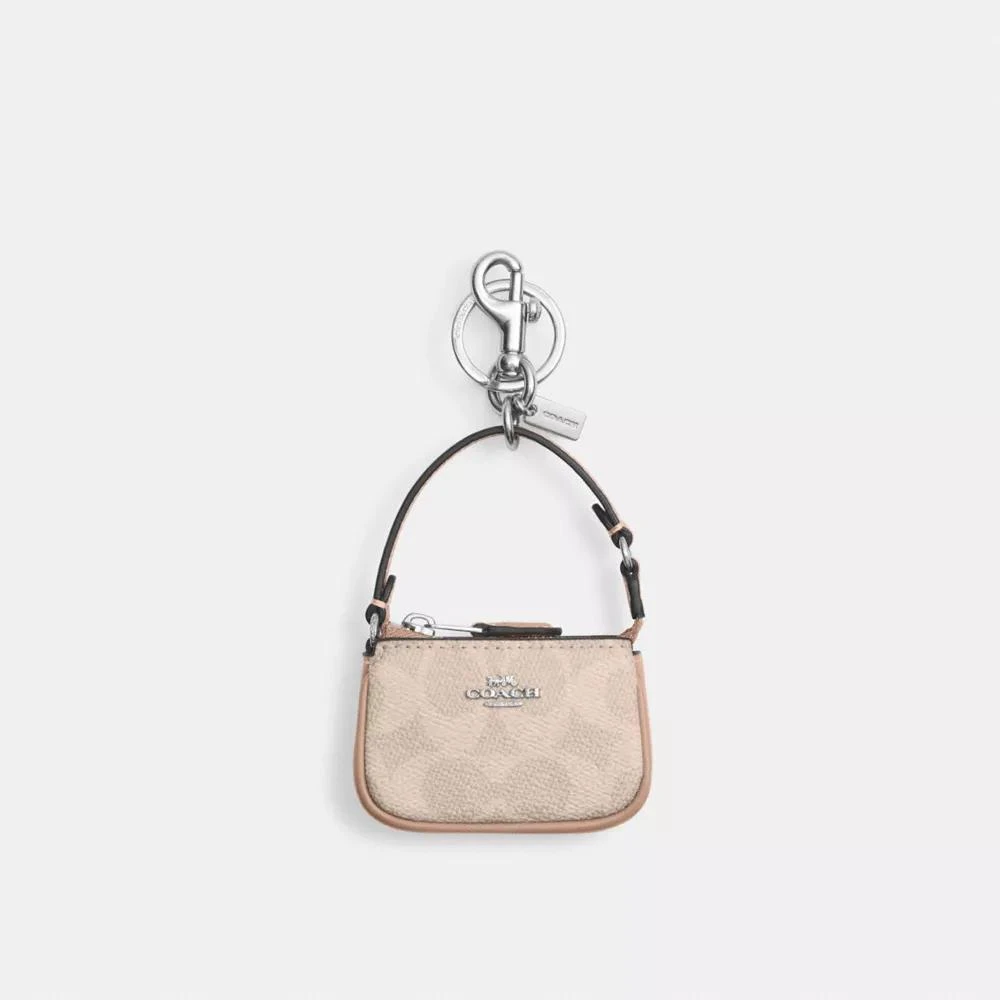 Coach Mini Nolita Bag Charm In Signature Canvas 1