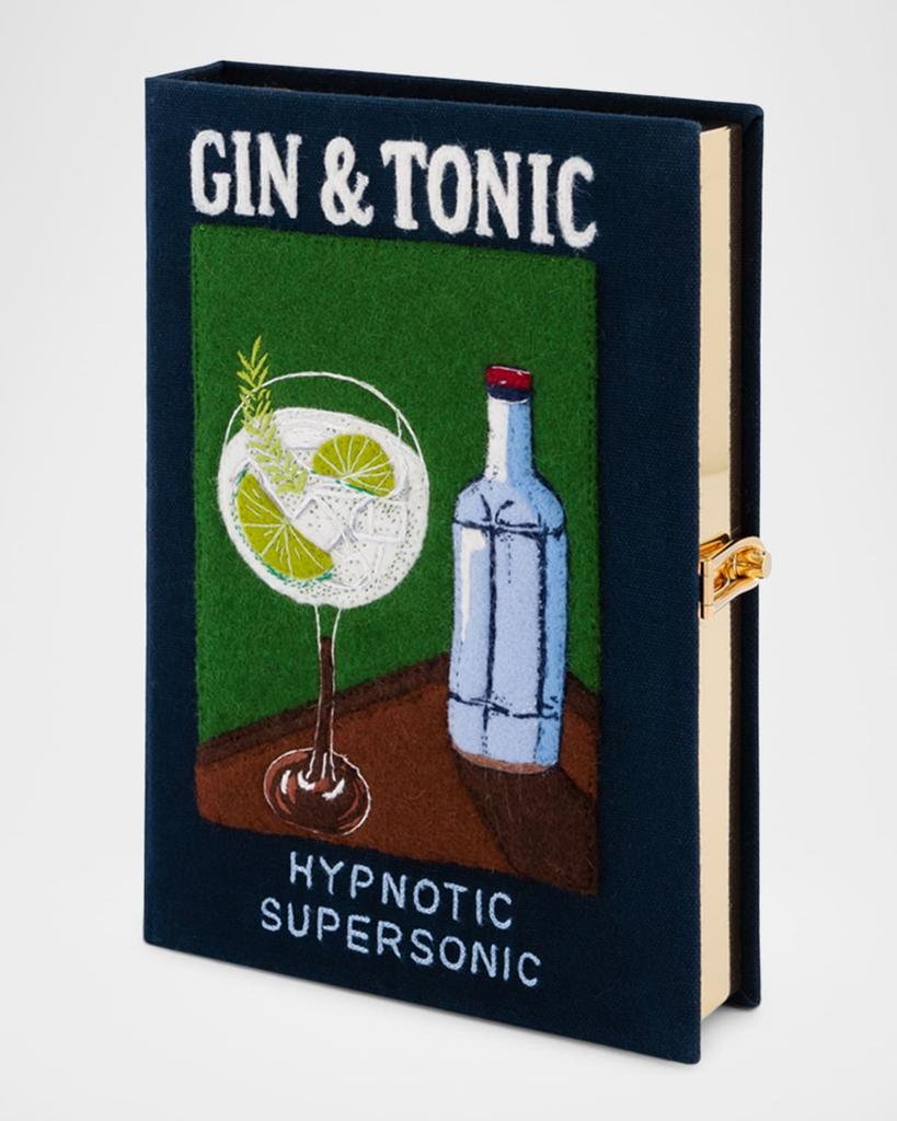Olympia Le-Tan Gin & Tonic Book Clutch Bag