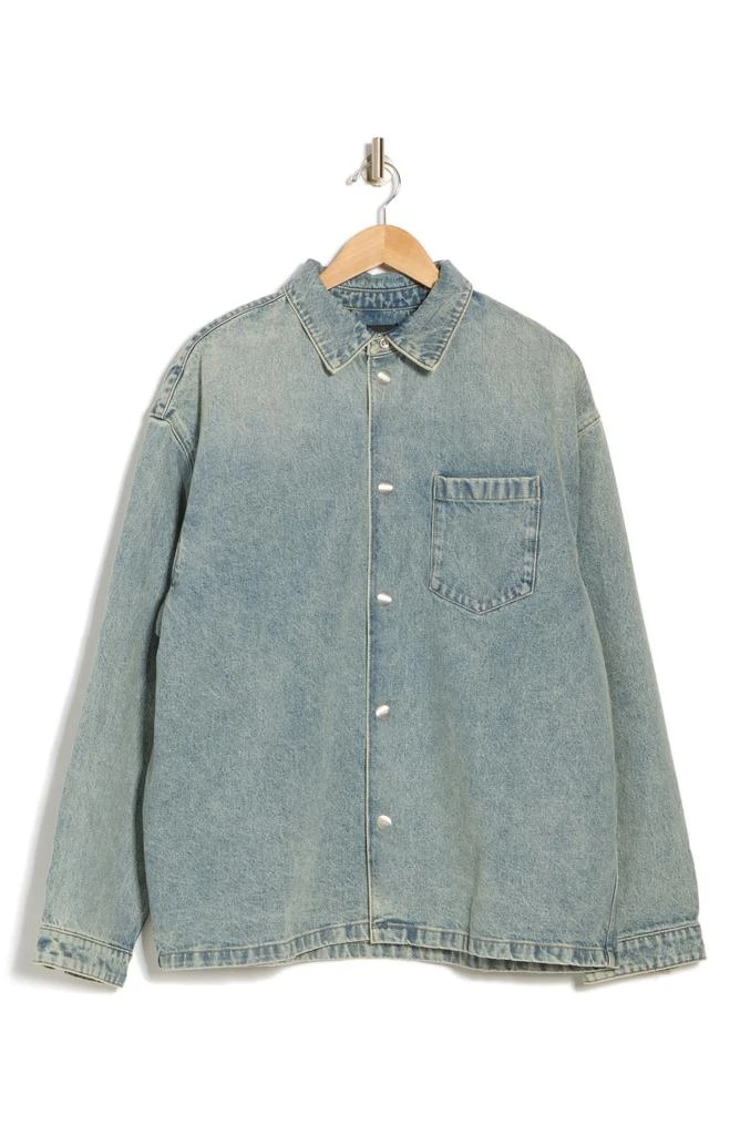 Purple Brand Nonstretch Cotton Denim Shirt Jacket 3