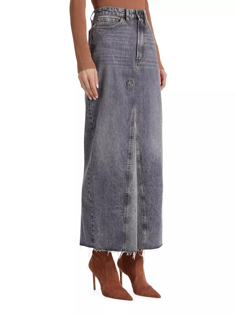 3x1 Charlotte Denim Maxi Skirt 4